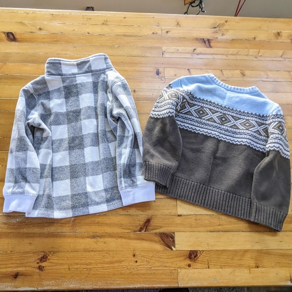 3T Sweater Bundle, Knit and Teddy Fleece Sweaters, Little Boy - Picture 2 of 11